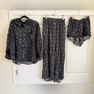 Aerie bow pajama set